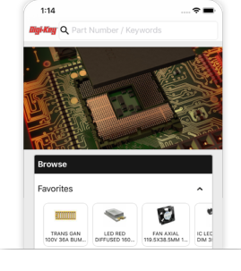 製品を検索し、My DigiKeyにアクセス